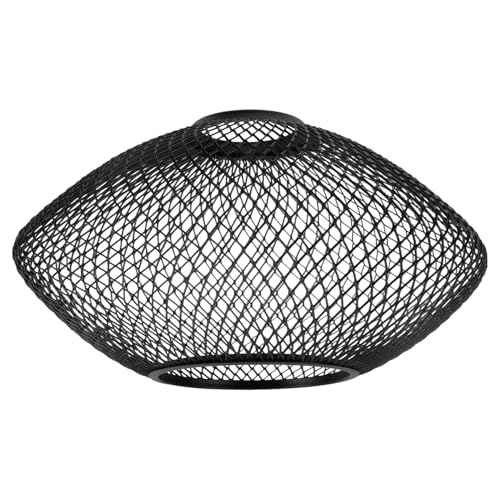 Kisangel Eiserner Lampenschirm Metallnetz Hängelampe Retro Design Schwarz Mattiert für Pendelleuchte Wandlicht Deckenlampe Robust und Dekorativ Kisangel Eiserner Lampenschirm Metallnetz Hängelampe Retro Design Schwarz Mattiert für Pendelleuchte Wandlicht Deckenlampe Robust und Dekorativ von Kisangel