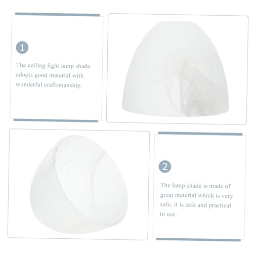 Kisangel Europäischer Glasschirm für Deckenleuchte Praktisches Lampenschirm zubehör mit Mittelloch Langlebiger Dekorativer Lampenschirm für Wohnraum und Hängelampe Kisangel Europäischer Glasschirm für Deckenleuchte Praktisches Lampenschirm zubehör mit Mittelloch Langlebiger Dekorativer Lampenschirm für Wohnraum und Hängelampe von Kisangel