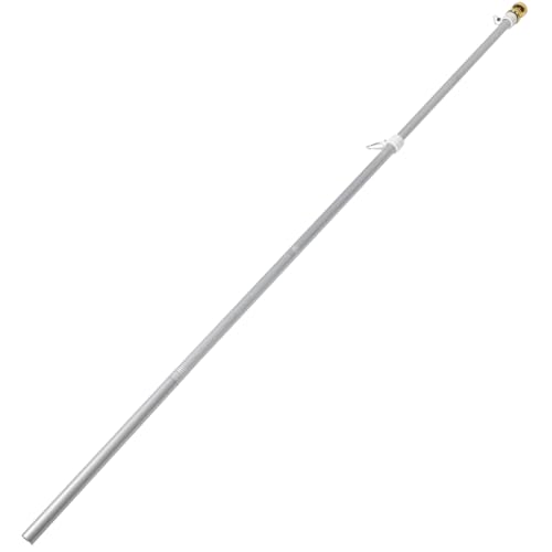Kisangel Fahnenmast mit Drehbarem Fahnenhalter für Garten Balkon und Wetterfest und Einfach zu Montieren für Outdoor Bereiche von Kisangel