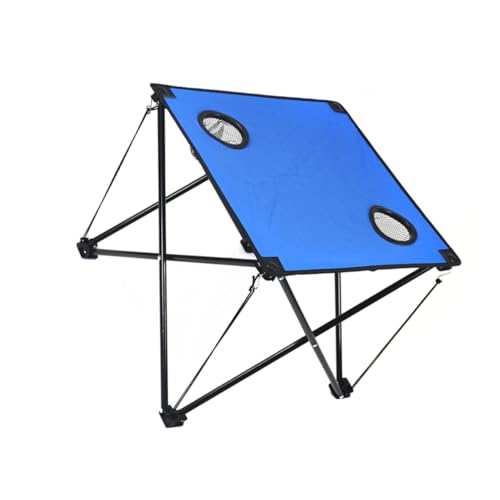 Kisangel Faltbarer Campingtisch Tragbarer Ultraleichter Picknicktisch Mit Getränkehaltern Für Outdoor Aktivitäten Garten Und Reisen Blau von Kisangel