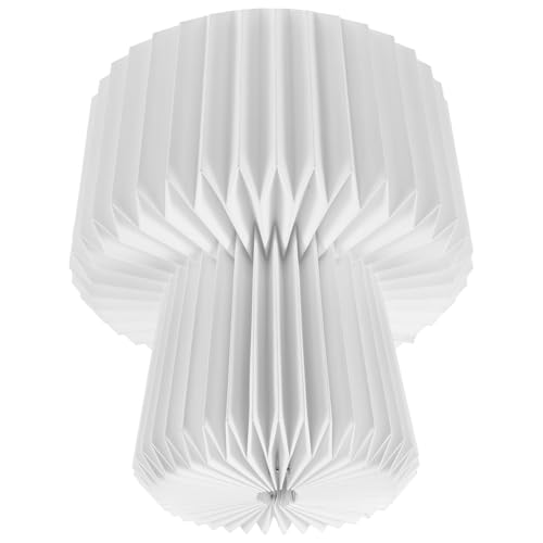 Kisangel Faltbarer Papierlampenschirm Deckenlampe Weißer Lampenschirm Hängender Lampenschirm Metallpapier Material Langlebig Für Wohnzimmer Schlafzimmer Party Dekoration Kisangel Faltbarer Papierlampenschirm Deckenlampe Weißer Lampenschirm Hängender Lampenschirm Metallpapier Material Langlebig Für Wohnzimmer Schlafzimmer Party Dekoration von Kisangel
