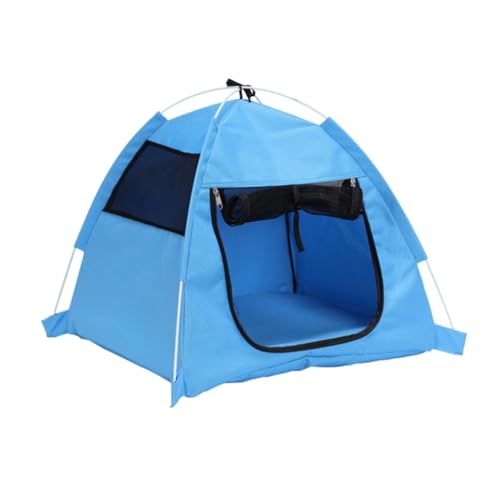 Kisangel Faltbares Haustierzelt mit Moskitonetz Atmungsaktives Outdoor Hundezelt Tragbares Haustierhaus für Kleine Hunde und Katzen Leichtes Hundelaufstall Nest als Schützendes Hundehaus von Kisangel