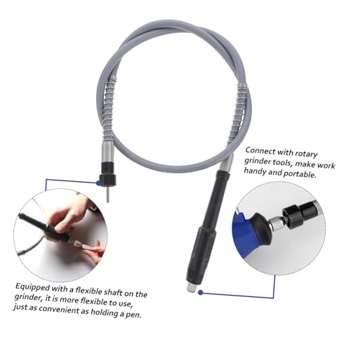 Kisangel Flexible Bohrantriebswelle Verlängerungskabel Flex Shaft für Winkelschleifer und Bohrmaschine mit Kunststoffmaterial Kompatibel mit Polier Schleifaufsätzen von Kisangel