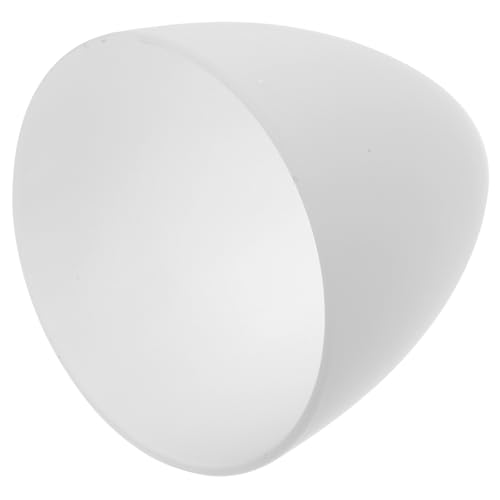 Kisangel Frosted Glass Lampenschirm Weiß Kuppelförmiger Lampenschirm aus Glas Dekorativer Lampenabdeckung für Kronleuchter und Deckenleuchte Diffuses Licht Wiederverwendbar Mittelloch von Kisangel