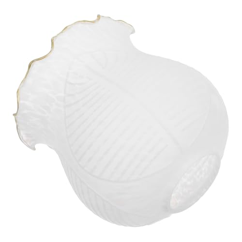 Kisangel Frostglas Lampenschirm mit Blumenmuster Mattierte Glas Abdeckung für Wandleuchte und Tischlampe Blendfreier Dekorativer Lampenschirm für Schlafzimmer und Wohnzimmer von Kisangel