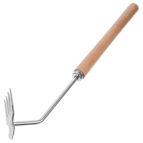Kisangel Garten Unkrautstecher mit Ergonomischem Griff Multifunktionales Werkzeug zum Entfernen von und Wurzeln für Gartenpflege und Bodenbearbeitung Robust und Leicht Edelstahlkopf mit von Kisangel