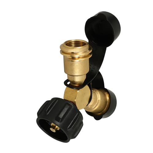 Kisangel Gas Adapter Y Verteiler aus Hochwertigem Langlebiger Tee Connector für Campingkocher Installieren und Sicher Verbindungskit für Gasregler und Tanks Kisangel Gas Adapter Y Verteiler aus Hochwertigem Langlebiger Tee Connector für Campingkocher Installieren und Sicher Verbindungskit für Gasregler und Tanks von Kisangel
