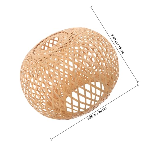 Kisangel Geflochtener Lampenschirm Dekorativ Leichtgewichtige Pendelleuchte Lampenabdeckung Natürliches Material Für Schlafzimmer Wohnzimmer Büro Kisangel Geflochtener Lampenschirm Dekorativ Leichtgewichtige Pendelleuchte Lampenabdeckung Natürliches Material Für Schlafzimmer Wohnzimmer Büro von Kisangel