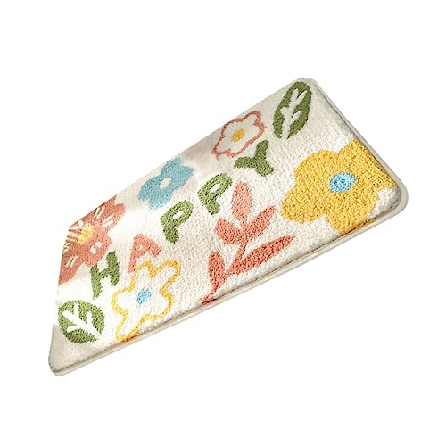 Kisangel Gepolsterte rutschfeste Bodenmatte mit Dekorativem Muster Waschbar Vielseitig als Badezimmer Küchen und Eingangsbereichsmatte für Sicheren Halt und Langlebigen von Kisangel