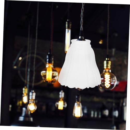 Kisangel Glas Lampenschirm Deckenleuchte Kleiner Papaya form Lampenschirm Ersatz Hängelampe Installieren Robustes Glas Dekoratives Licht für Wohnzimmer Kisangel Glas Lampenschirm Deckenleuchte Kleiner Papaya form Lampenschirm Ersatz Hängelampe Installieren Robustes Glas Dekoratives Licht für Wohnzimmer von Kisangel