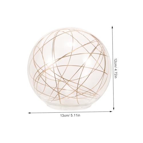 Kisangel Glas Lampenschirm Ersatz Kugel Ømm Transparenter Deckenlampenschirm mit Gold aluminiumdraht für Kronleuchter Pendelleuchte Wohnzimmer Arbeitszimmer Kisangel Glas Lampenschirm Ersatz Kugel Ømm Transparenter Deckenlampenschirm mit Gold aluminiumdraht für Kronleuchter Pendelleuchte Wohnzimmer Arbeitszimmer von Kisangel