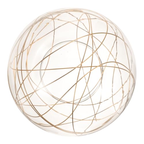 Kisangel Glas Lampenschirm Kugel Ersatzschirm für Deckenleuchte Pendelleuchte Modernes Design Transparent mit Goldfarbener Aluminium drahtumwicklung für Wohnzimmer Schlafzimmer Hotel Kisangel Glas Lampenschirm Kugel Ersatzschirm für Deckenleuchte Pendelleuchte Modernes Design Transparent mit Goldfarbener Aluminium drahtumwicklung für Wohnzimmer Schlafzimmer Hotel von Kisangel