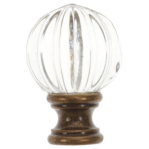 Kisangel Glaskugel Lampenknauf aus Kupfer Dekorativer Lampenschirmhalter für Tisch Stehleuchten Einfach zu Montieren Geeignet für DIY Beleuchtung in Zuhause und Restaurant von Kisangel