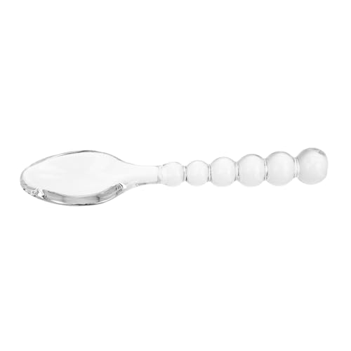 Kisangel Glaslöffel Kleine Löffel Für Tee Rührstab Rührlöffel Kaffee Cocktail Kaltes Eis Getränk Demitasse-espressolöffel von Kisangel