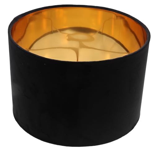 Kisangel Goldener Samt lampenschirm Innen Schwarz für Wand Stehlampen Strapazierfähiger Einfach zu Installierender Stoff lampenschirm Vielseitig für Wohnraumbeleuchtung und Geschenk zum Kisangel Goldener Samt lampenschirm Innen Schwarz für Wand Stehlampen Strapazierfähiger Einfach zu Installierender Stoff lampenschirm Vielseitig für Wohnraumbeleuchtung und Geschenk zum von Kisangel