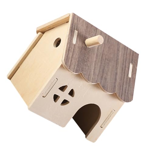 Kisangel Hamster Holzversteck Haus aus Ungiftigem Holz Abnehmbar und Leicht zu Reinigen Sicherer Rückzugsort für Hamster Igel und Kleine Tiere Gemütliche Haustier-Villa Kisangel Hamster Holzversteck Haus aus Ungiftigem Holz Abnehmbar und Leicht zu Reinigen Sicherer Rückzugsort für Hamster Igel und Kleine Tiere Gemütliche Haustier-Villa von Kisangel