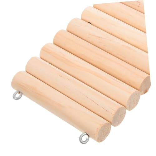 Kisangel Hamster Kletterleiter Holzspielzeug Mehrzweck Kleintier Hängende Spielbrücke für Hamster Meerschweinchen Chinchilla mit Sicherer Oberfläche und Rutschfestigkeit von Kisangel