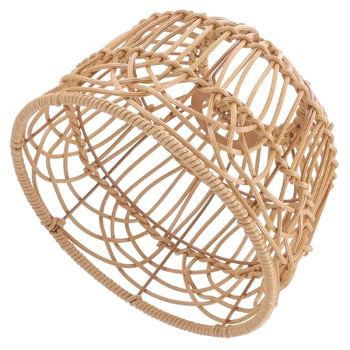 Kisangel Handgefertigter Vintage Lampenschirm aus Geflochtenem Rattan Rustikale Pendelleuchte Ersatzabdeckung für Wohnzimmer Esszimmer Stilvolle Deckenlampe ohne Leuchtmittel Natürliche Kisangel Handgefertigter Vintage Lampenschirm aus Geflochtenem Rattan Rustikale Pendelleuchte Ersatzabdeckung für Wohnzimmer Esszimmer Stilvolle Deckenlampe ohne Leuchtmittel Natürliche von Kisangel