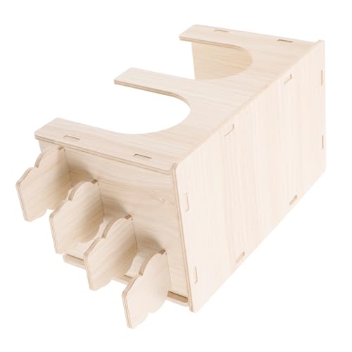Kisangel Holz Hamsterhaus mit Leiter Stabiles Kleintierversteck aus Massivem Holz Doppelter Eingang Plattform für Meerschweinchen und Ratten Fördert Bewegung und Sicheres Verstecken Kisangel Holz Hamsterhaus mit Leiter Stabiles Kleintierversteck aus Massivem Holz Doppelter Eingang Plattform für Meerschweinchen und Ratten Fördert Bewegung und Sicheres Verstecken von Kisangel