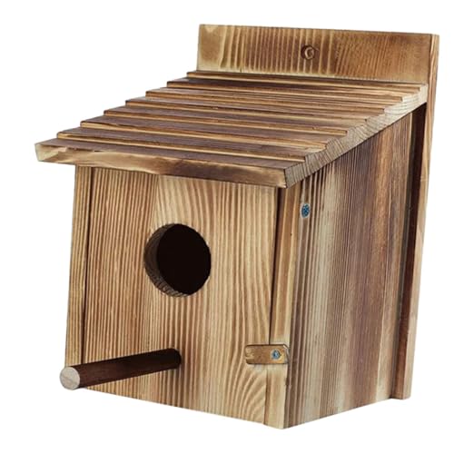Kisangel Holz Vogelhaus zum Aufhängen Wetterfestes Outdoor Nistkasten aus Robustem Holz Atmungsaktives Vogelhaus für Kleinvögel Dekoratives Gartenhaus Natürlicher Schutz und Kuschelplatz Kisangel Holz Vogelhaus zum Aufhängen Wetterfestes Outdoor Nistkasten aus Robustem Holz Atmungsaktives Vogelhaus für Kleinvögel Dekoratives Gartenhaus Natürlicher Schutz und Kuschelplatz von Kisangel
