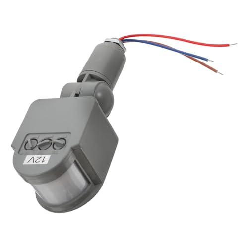 Kisangel Infrarot Bewegungsmelder LED Sensor Schalter Erkennung Abstand Verzögerungszeit Einstellbar für Innen Außen Beleuchtung von Kisangel