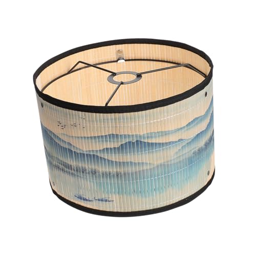 Kisangel Japanischer Lampenschirm Moderner Lampenschirm für Tisch Deckenleuchten Stabiles Geflecht für Natürliche Wohnraumdekoration von Kisangel