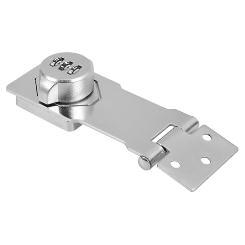 Kisangel Kabinett Zahlenschloss mit Drehknauf Montage Silberfarbig Digitales Codeschloss für Schrank Schublade Kindersicherung Langlebiges Metallgehäuse von Kisangel