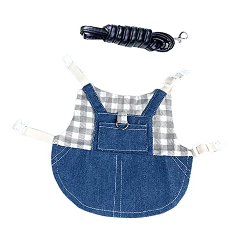 Kisangel Kaninchen Geschirr Set Verstellbar Mit Weicher Leine Für Kleine Haustiere Bunny Traktionsseil Sicheres Hasengeschirr Zubehör von Kisangel