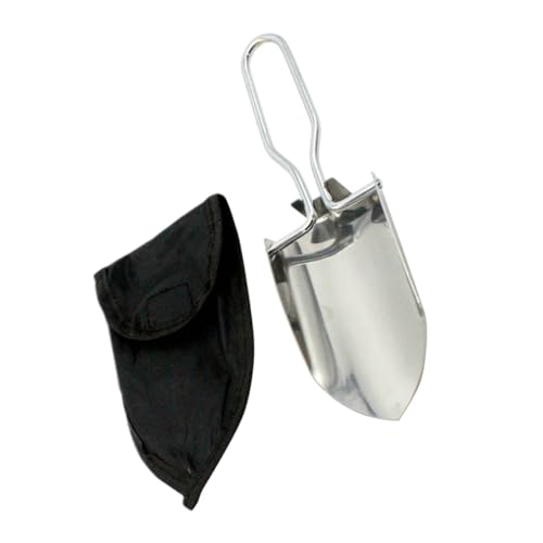 Kisangel Klappbare Gartenschaufel aus Edelstahl mit Aufbewahrungstasche Multifunktionale Leichte Handschaufel für Gartenarbeit Camping und Outdoor Einsätze Tragbar und Platzsparend Kisangel Klappbare Gartenschaufel aus Edelstahl mit Aufbewahrungstasche Multifunktionale Leichte Handschaufel für Gartenarbeit Camping und Outdoor Einsätze Tragbar und Platzsparend von Kisangel