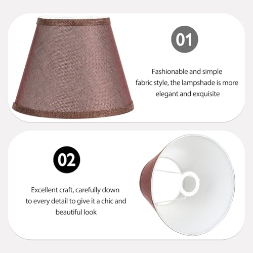 Kisangel Kleiner Lampenschirm aus Leinenstoff Fassung Stilvoller Lampenüberzug für Tisch Stehlampe Vintage Design Einfache Montage Entspannte Wohnraumbeleuchtung Braun Doppelt Verpackt Kisangel Kleiner Lampenschirm aus Leinenstoff Fassung Stilvoller Lampenüberzug für Tisch Stehlampe Vintage Design Einfache Montage Entspannte Wohnraumbeleuchtung Braun Doppelt Verpackt von Kisangel