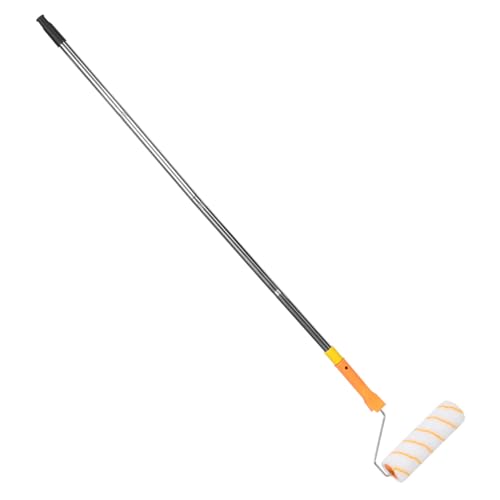 Kisangel Kleiner Wandfarbe Farbroller mit Rollersleeve und Edelstahl Teleskopstiel Präziser Lackierpinsel für Ecken und Kleine Flächen Leicht zu Reinigen Vielseitig für Latex Öl farben von Kisangel