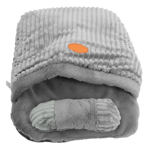 Kisangel Kuscheliger Katzen Schlafsack aus Warmem Material Gemütliches Nest für Katzen Kätzchen und Kleine Hunde für Drinnen Schützendes und Sicheres Schlafumfeld von Kisangel
