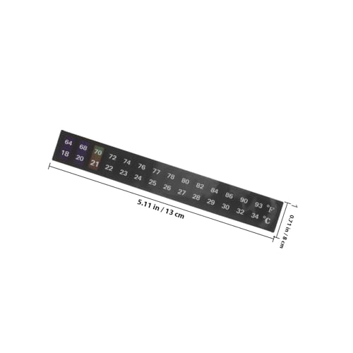 Kisangel LCD Thermometer Aufkleber für Aquarium Fisch Wassertemperatur Messstreifen Selbstklebend Farbwechsel Temperaturanzeige Innen Geeignet von Kisangel