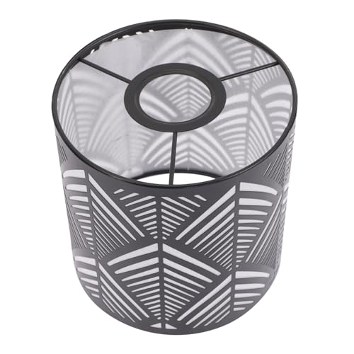 Kisangel Lampenschirm aus Eisenkunst Moderner Schwarzer Lampenschirm mit Fischschwanzmuster für Tischlampen Deckenlampen Pendelleuchten und Wandleuchten Einfache Montage von Kisangel