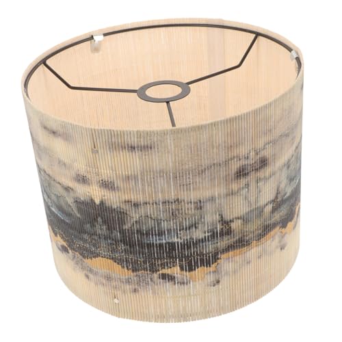 Kisangel Lampenschirm mit Tuschmalerei Bedside Lamp Shade Ersatzschirm für Tisch Pendelleuchten Natürlicher Holz mit Langlebigem Druckmuster Dekorativ für Wohnzimmer und Arbeitszimmer Kisangel Lampenschirm mit Tuschmalerei Bedside Lamp Shade Ersatzschirm für Tisch Pendelleuchten Natürlicher Holz mit Langlebigem Druckmuster Dekorativ für Wohnzimmer und Arbeitszimmer von Kisangel