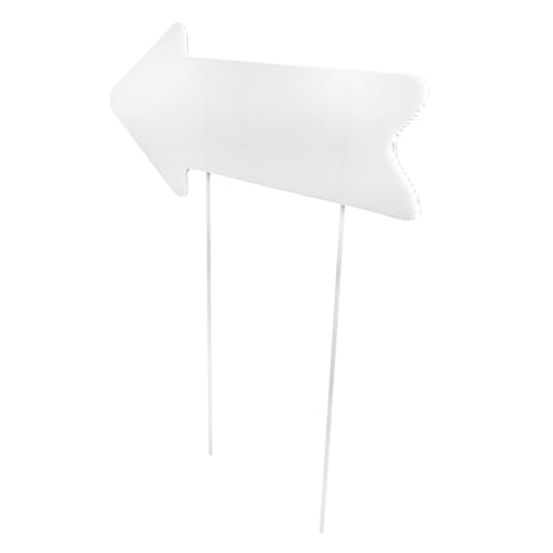 Kisangel Leeres Gartenschild aus Stabilem Kunststoff mit Erdspieß Wetterfestes Vielseitiges DIY Rasenschild für Garten Park Individuell Beschriftbar Langlebig und Robust von Kisangel
