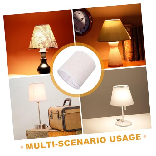 Kisangel Leinen Lampenschirm Naturfarben Stoff Lampenschirm für Deckenleuchte und Wandleuchte Langlebig Lichtschützend für Wohnzimmer Schlafzimmer Büro von Kisangel