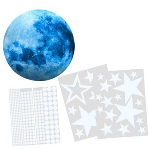 Kisangel Leuchtende Wandsticker Kinderzimmer Abnehmbar mit Mond Sterne Punkte Selbstklebend Wiederverwendbar für Wände Fenster Türen Dekorativ Nachtlicht Kisangel Leuchtende Wandsticker Kinderzimmer Abnehmbar mit Mond Sterne Punkte Selbstklebend Wiederverwendbar für Wände Fenster Türen Dekorativ Nachtlicht von Kisangel