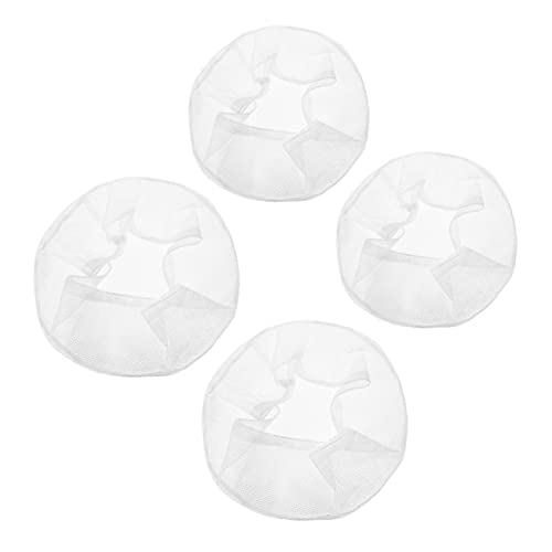 Kisangel Lüfterabdeckung Sicherheitsnetz 4 Stück 16 18 Zoll Weiß Polyester Staubschutz für Elektrische Ventilatoren Verhindert Finger Einklemmen Kinderschutz Haushaltsgebrauch von Kisangel