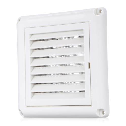 Kisangel Lüftungsabdeckung mit Integriertem Fliegengitter Weiße Wand Deckenmontage Langlebiges Material Einfach zu Reinigen für Bad Büro Klimaanlage und Abluftsysteme von Kisangel