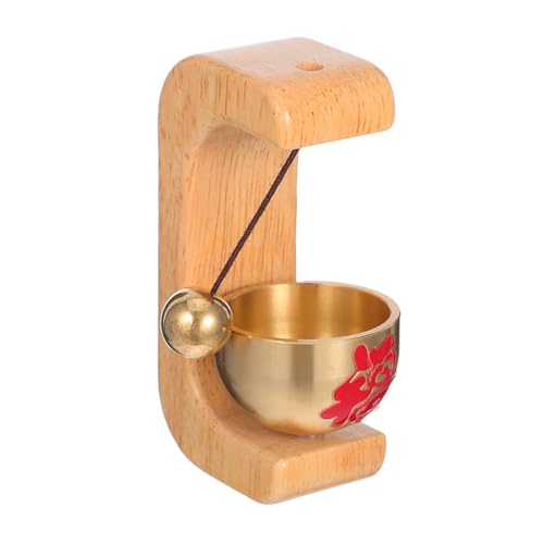 Kisangel Magnetische Türklingel aus Holz mit Verstellbarem Klang Langlebiger Messingglocke und Stilvollem Windspiel für Hauseingang Geschäft Büro Einfache Montage Geräuscharme von Kisangel