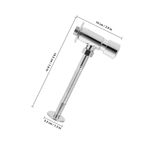Kisangel Manuelles Urinal spülventil Unterputz mit Verzögerter Wassersparfunktion Handbetätigtes Druckspülventil für Badezimmer Einfache Montage Geeignet für Haushalt und Öffentliche von Kisangel
