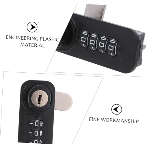 Kisangel Mechanisches Zahlenschloss für Holzschränke Links Stabile Kombinationssperre für Spinde Praktische Türsicherung Installieren Diebstahlsicher und Langlebig von Kisangel