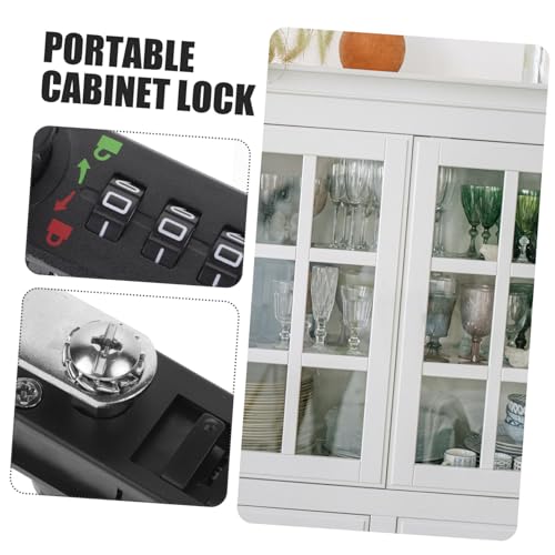 Kisangel Mechanisches Zahlenschloss für Schränke Robustes Sicherheitsschloss mit Schlüssel Widerstandsfähiges Einfache Montage für Dokumente Werkzeuge und Schmuck von Kisangel