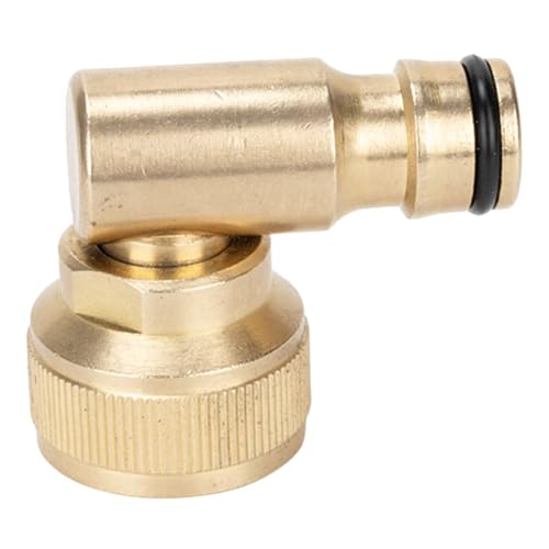 Kisangel Messing Winkel Schlauchanschluss mit Drehgelenk Wasserschlauch Adapter für Garten Wasserhahn Flexibel Auslaufhahn Gartenschlauchkupplung Kisangel Messing Winkel Schlauchanschluss mit Drehgelenk Wasserschlauch Adapter für Garten Wasserhahn Flexibel Auslaufhahn Gartenschlauchkupplung von Kisangel