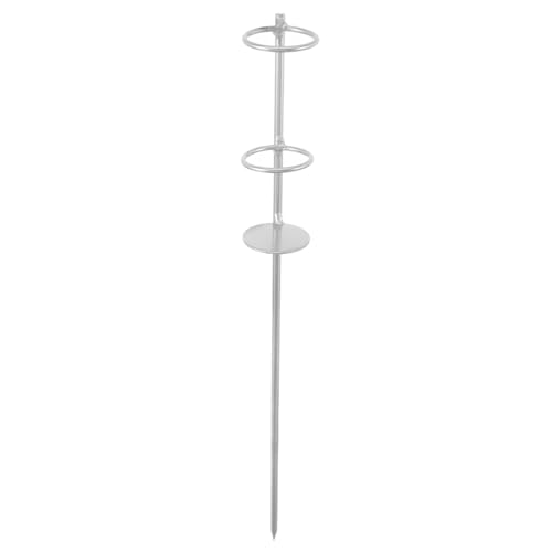 Kisangel Metall Erdspieß Sonnenschirmhalter Robust Langlebig mit Komfortgriff zur Einfachen Befestigung für Strand Angeln Camping von Kisangel