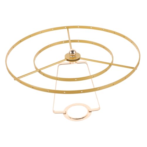 Kisangel Metallring Lampenschirmhalter DIY Pendelleuchte Lampenrahmen Gold Vintage Tischlampe Lampenfassung Zubehör für Individuelle Leuchtengestaltung Kisangel Metallring Lampenschirmhalter DIY Pendelleuchte Lampenrahmen Gold Vintage Tischlampe Lampenfassung Zubehör für Individuelle Leuchtengestaltung von Kisangel