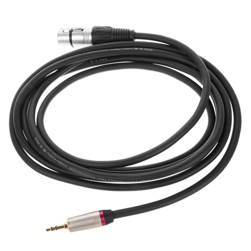Kisangel Mini Xlr Stecker zu Trs Adapterkabel Pin Mini Xlr Trs für Stereo Audiozubehör Robuste Tragbare Audioverbindung von Kisangel