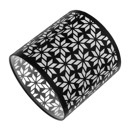 Kisangel Moderner Eisenschirm Lampenschirm aus Robustem Metall Große Schraubbasis Hohles Design für Tisch- Wand Deckenlampen Blendfrei Langlebig Geeignet für Schlafzimmer und Wohnzimmer von Kisangel