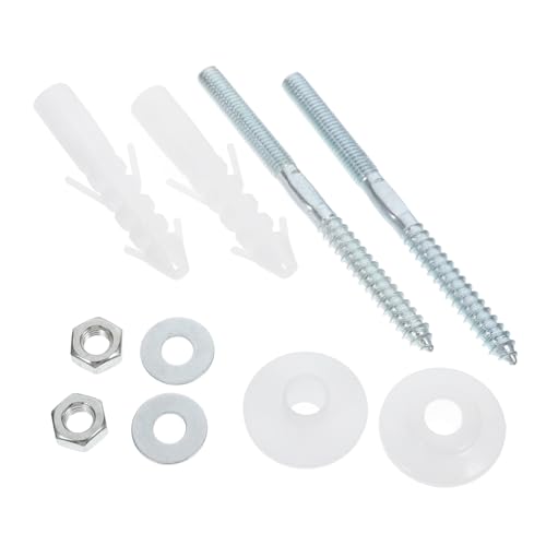 Kisangel Montageschrauben für Wand waschbecken Langlebige Befestigungsschrauben mit Unterlegscheiben Passend für Verschiedene Waschbecken Einfache Installation Korrosionsbeständig und von Kisangel